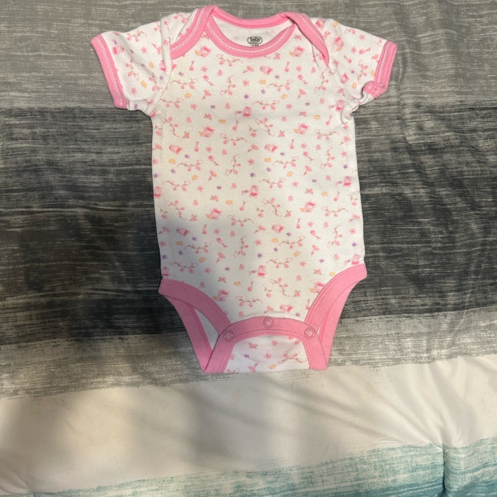 Baby Connection 3-6 Month Floral Onesie